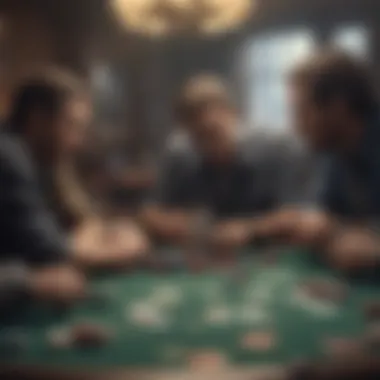 Strategizing Over Poker Strategic poker moves being discussed among players