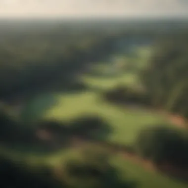 The Challenging Layout of Augusta National A panoramic view of Augusta National, illustrating its challenging course layout.