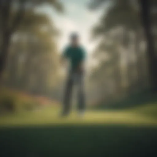 A golfer in motion on the Augusta National course, showcasing technique and focus.