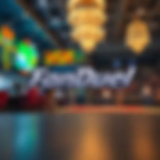 FanDuel logo displayed prominently in a sports betting environment