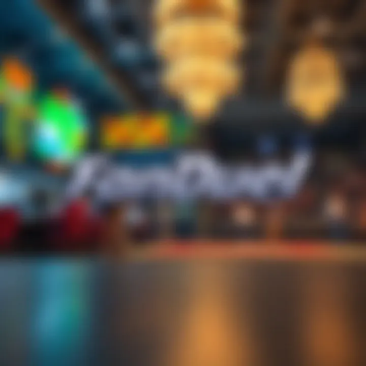 FanDuel logo displayed prominently in a sports betting environment