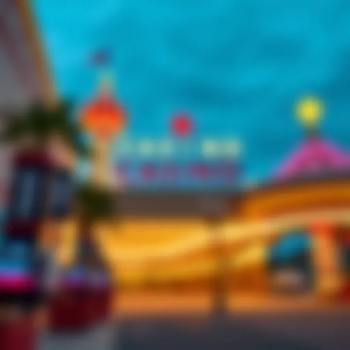 Outdoor view of a prominent casino entrance