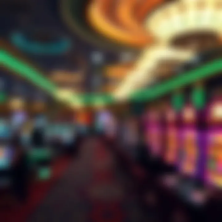 Interior of a bustling casino floor