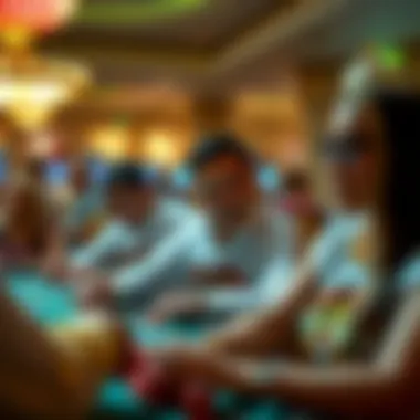 Casino patrons enjoying unique experiences