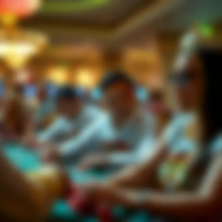 Casino patrons enjoying unique experiences