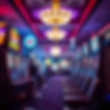 Exciting gaming environment filled with energy and anticipation