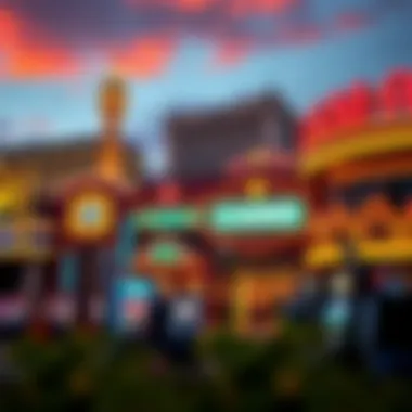 Notable attractions outside a famous Las Vegas casino