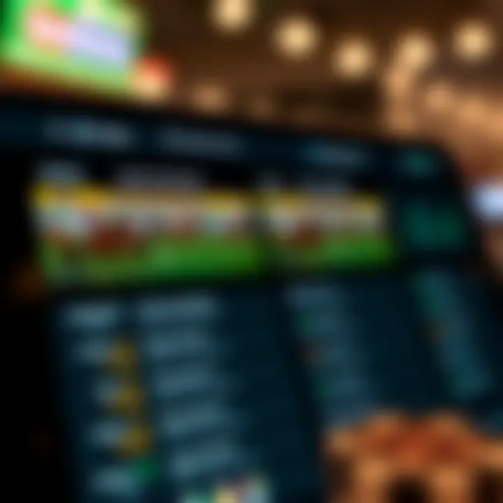 Screenshot of betting options and race schedules in the BetAmerica app