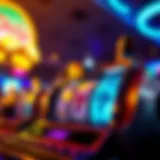 An abstract representation of slot gaming excitement