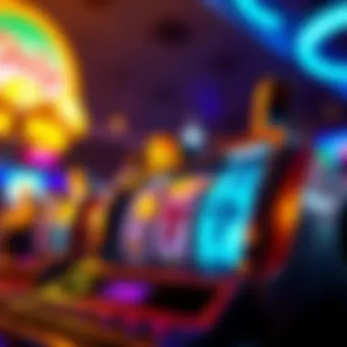 An abstract representation of slot gaming excitement