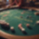 An engaging table setup at Cache Creek showcasing various casino games.