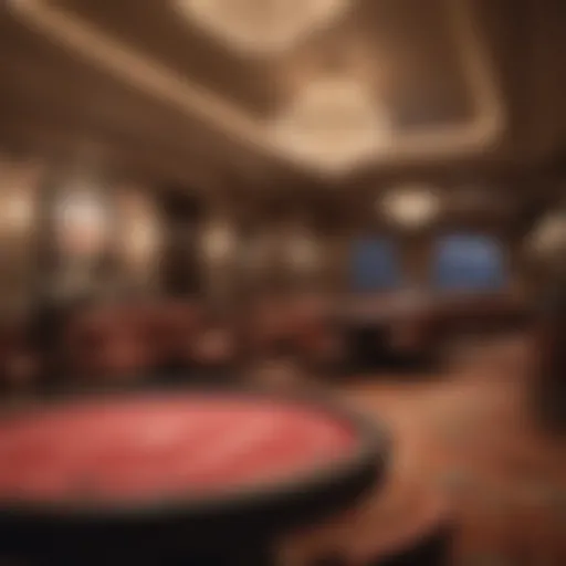 Luxurious casino suite showcasing elegance and comfort