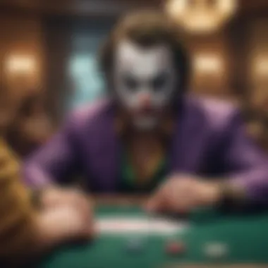 Illustration of Joker Poker table layout showcasing unique gameplay mechanics