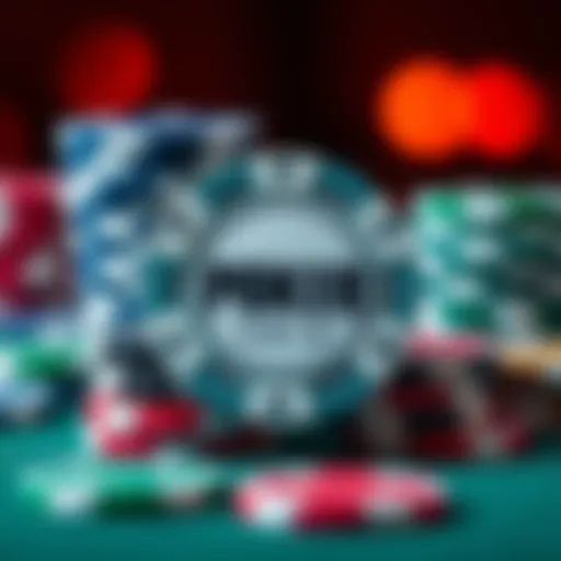 Quality poker chips showcasing different materials