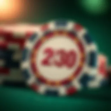 Close-up view of a beautifully crafted poker chip revealing intricate details