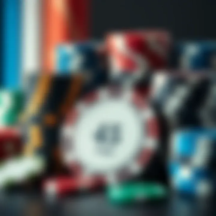 Various materials used in the manufacturing of poker chips displayed together