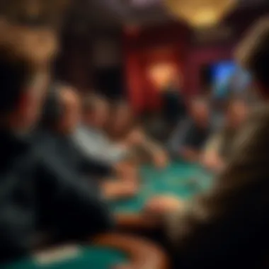 Participants engaged in a thrilling poker match highlighting the excitement of the game