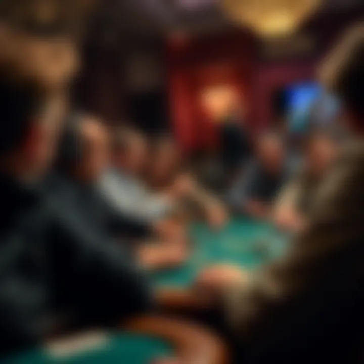Participants engaged in a thrilling poker match highlighting the excitement of the game