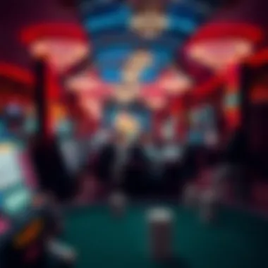 Captivating atmosphere of a major gambling event