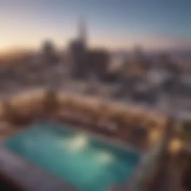 Stunning rooftop pool at Cromwell Hotel & Casino with views of the Las Vegas Strip