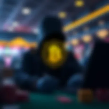 A secure online transaction illustration representing safety in crypto gambling