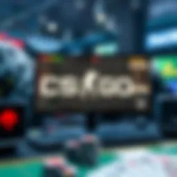 A visual representation of a CS:GO betting interface