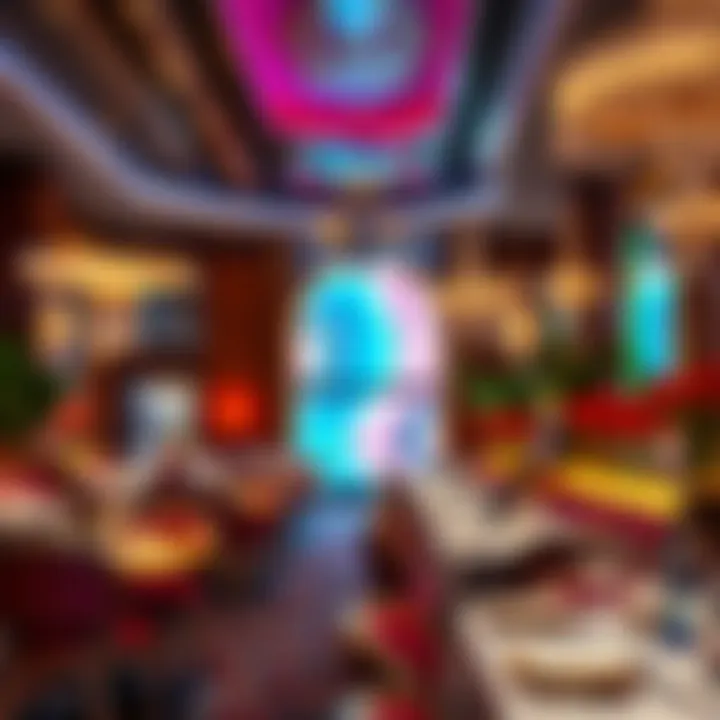 Luxurious ambiance with vibrant decor