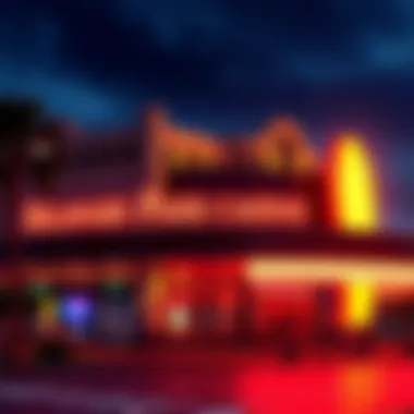 Delaware Park Casino exterior view showcasing its vibrant atmosphere