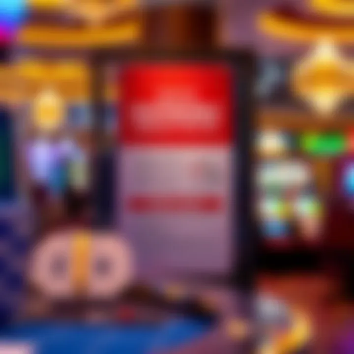 Responsible gambling information display within the casino