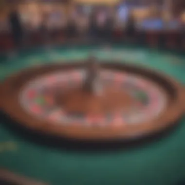 A panoramic view of Diamond Wheel Casino's vibrant gaming floor.