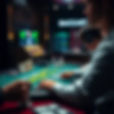 Player strategizing while engaging in an online baccarat game