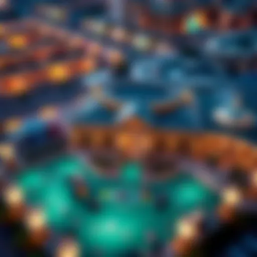 Aerial view of Casino du Liban