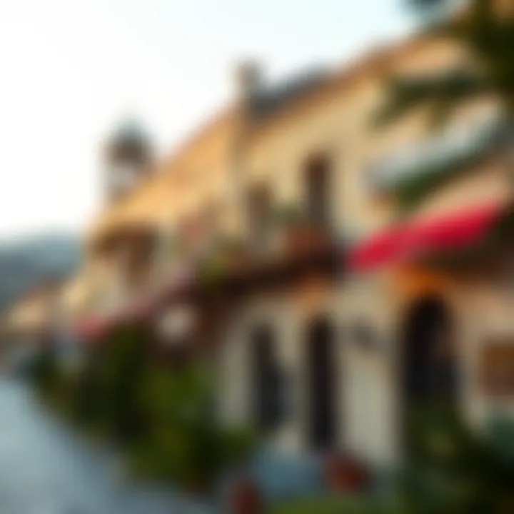 Traditional Lebanese architecture near a casino