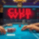 An overview of the Club WPT online poker interface