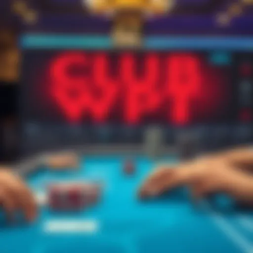 An overview of the Club WPT online poker interface