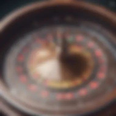 European roulette wheel showcasing vibrant colors and numbered slots