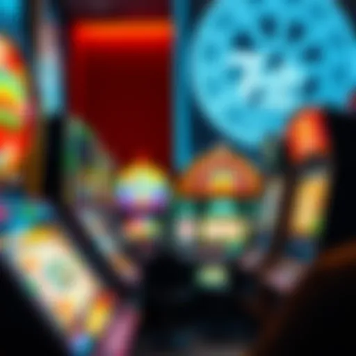 A captivating arrangement of various free slot machines showcasing their vibrant themes and designs