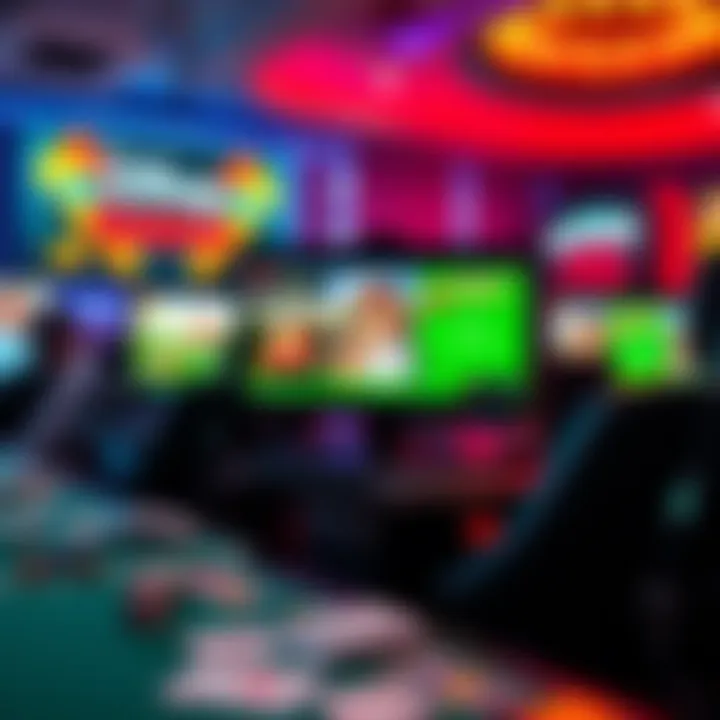 A graphic depicting various online platforms for gaming