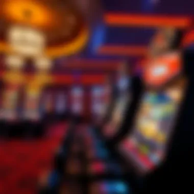 Gaming floor of Isle Casino Waterloo highlighting various gaming machines