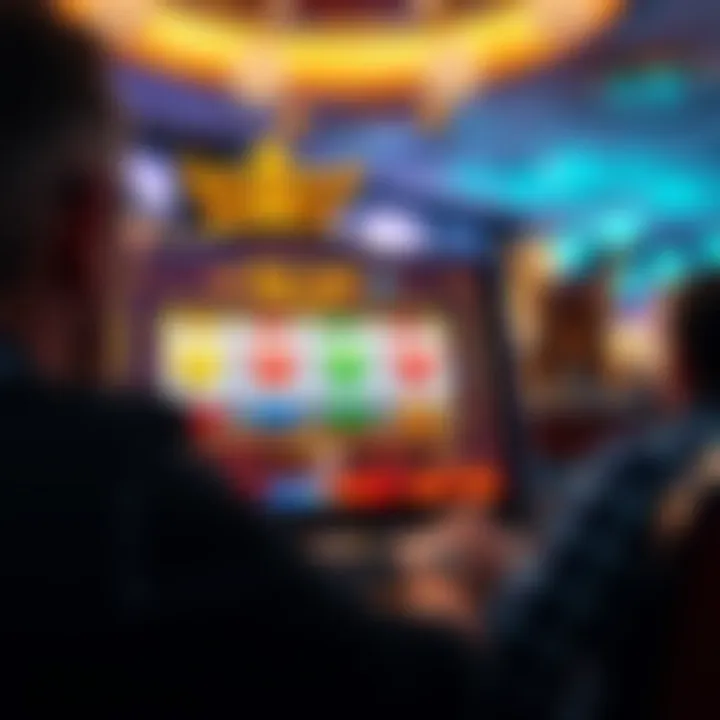 Strategic gameplay on a king slots interface showing player focus