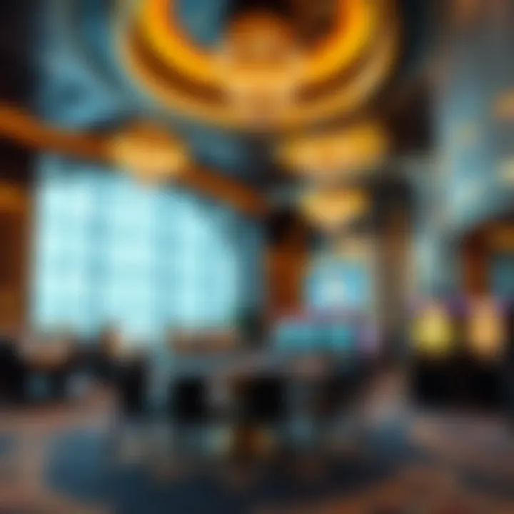 A sophisticated casino interior showcasing elegance and luxury