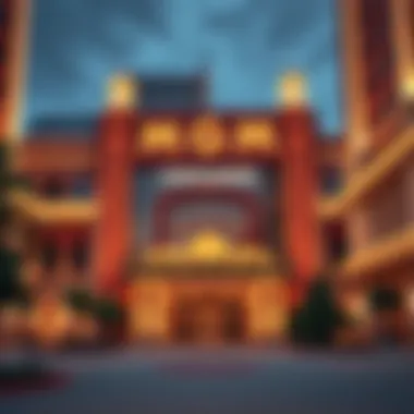 Exterior view of MGM Chicago Casino showcasing its architectural elegance