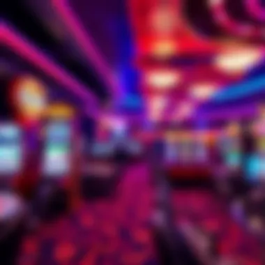 Luxurious gaming floor at MGM Chicago Casino with vibrant atmosphere