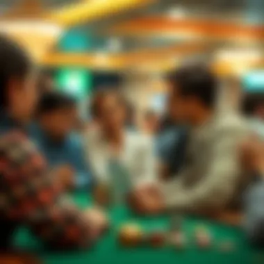 Community members engaging in discussions about the casino's economic impact