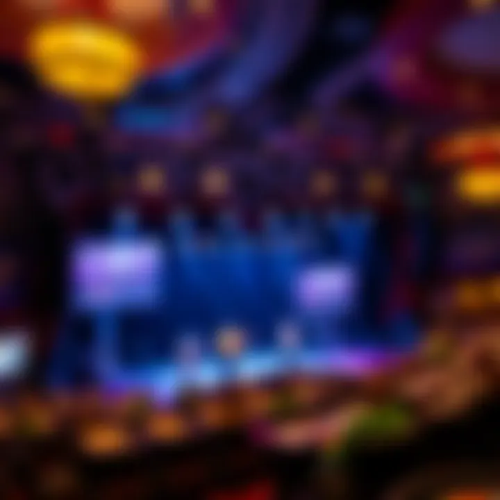 Live entertainment stage featuring a performance at the casino