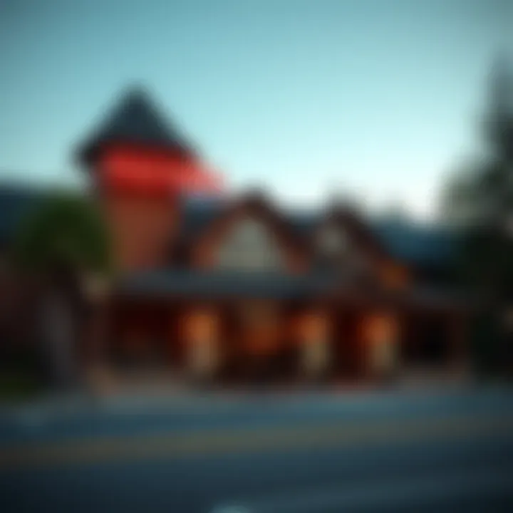 Exterior view of Old Mill Casino showcasing its unique architecture