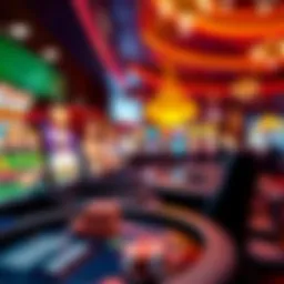 Diverse selection of online casino games interface
