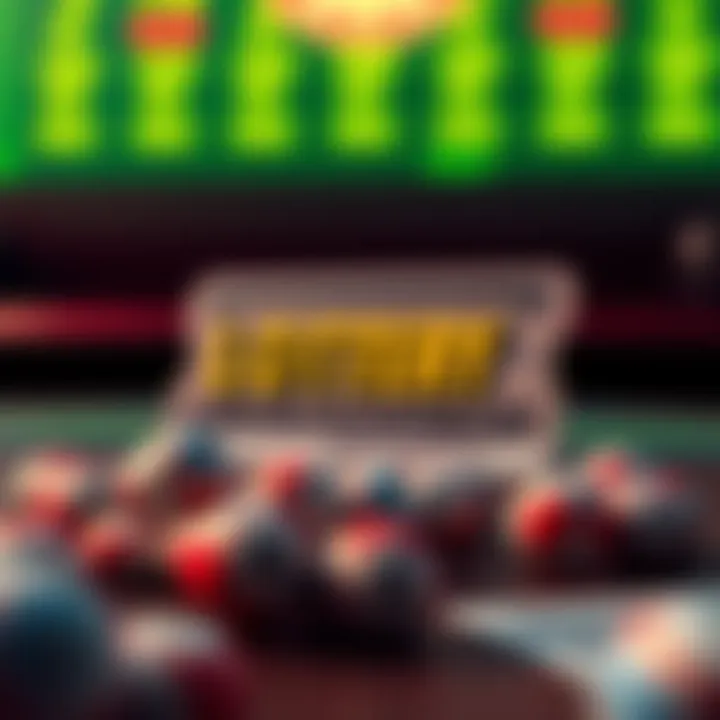 A digital representation of an online lottery ticket