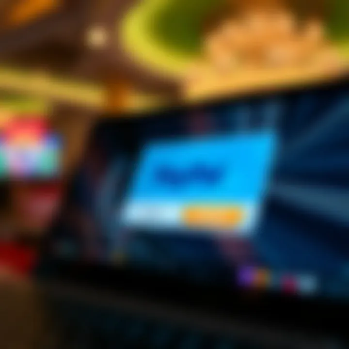 Online casino interface showing PayPal as a deposit option