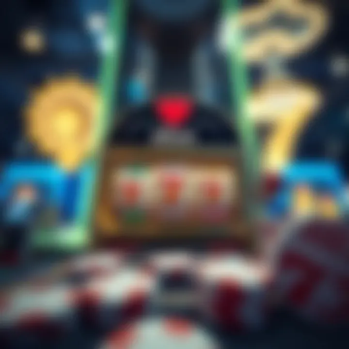 Visual representation of bankroll management in slot gaming